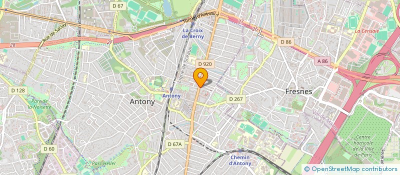 localisation de l'entreprise MADAME YVONNE PERROT à ANTONY