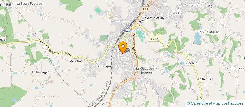 localisation de l'entreprise MADAME YVONNE PETIT à THIVIERS