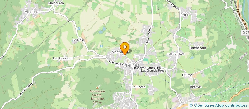 localisation de l'entreprise MADAME YVONNE PETIT à VINZIEUX