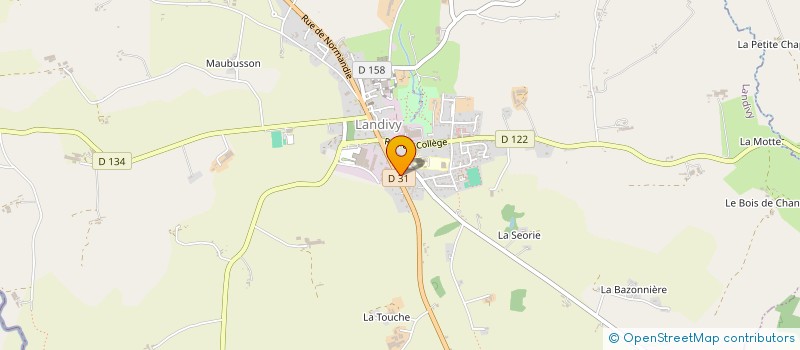 localisation de l'entreprise MADAME YVONNE PILORGE à LANDIVY