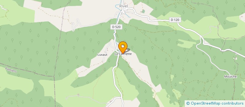 localisation de l'entreprise MADAME YVONNE PLANTIE  RIVEL