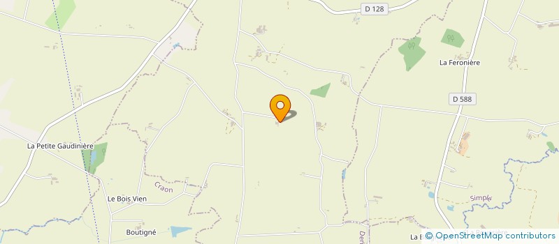 localisation de l'entreprise MADAME YVONNE POIRIER  MEE