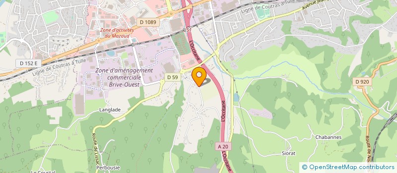 localisation de l'entreprise MADAME YVONNE POMAREL  BRIVE LA GAILLARDE