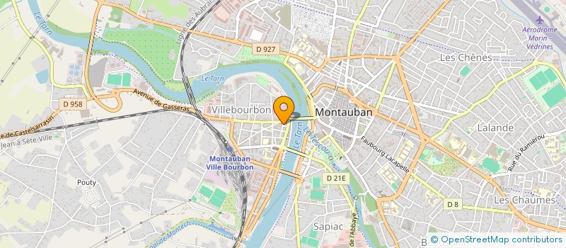 localisation de l'entreprise MADAME YVONNE POURSILLE  MONTAUBAN