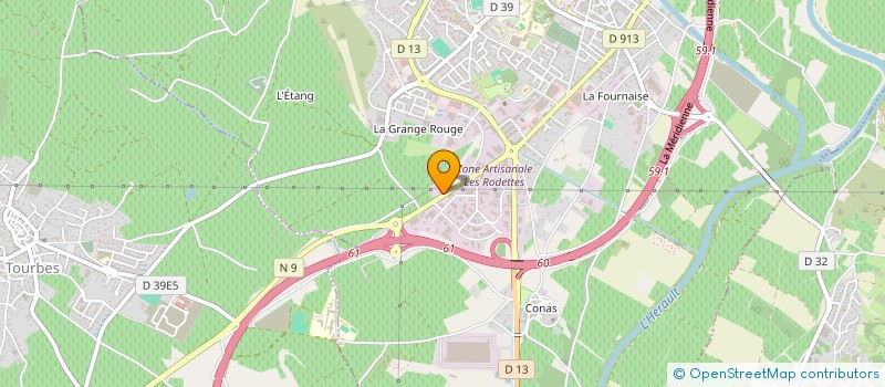 localisation de l'entreprise MADAME YVONNE PRADINES à PEZENAS
