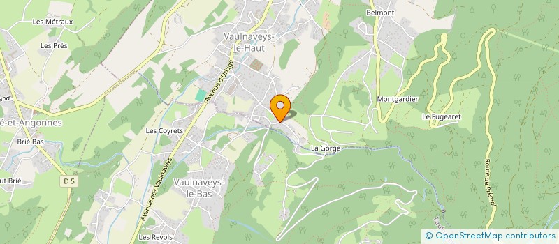 localisation de l'entreprise MADAME YVONNE PRAS à VAULNAVEYS-LE-HAUT