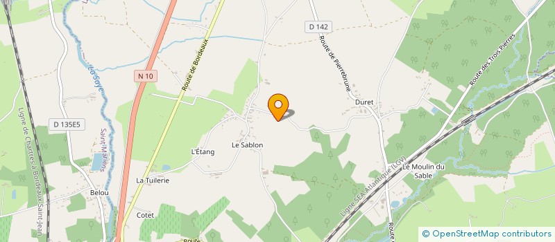 localisation de l'entreprise MADAME YVONNE PUYAUBREAU  SAINT-MARIENS