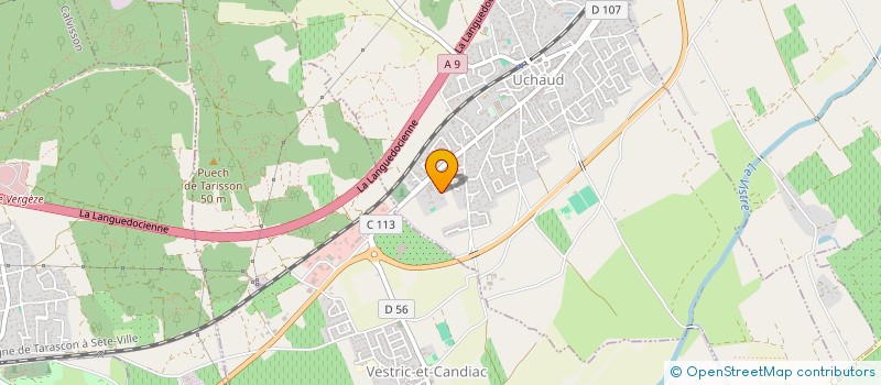 localisation de l'entreprise MADAME YVONNE QUERALT  UCHAUD