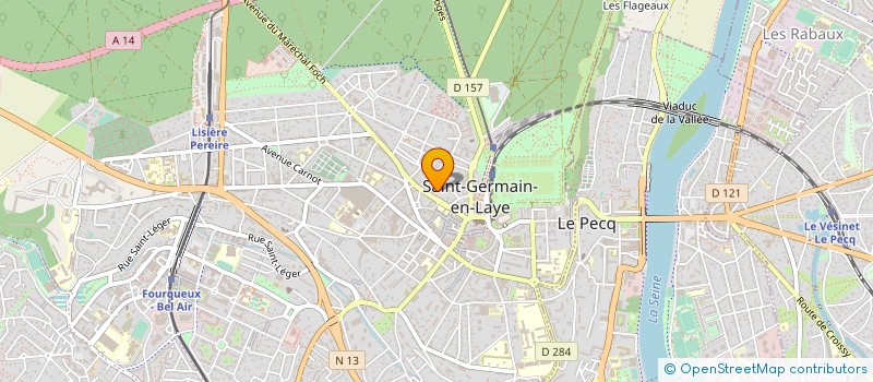 localisation de l'entreprise MADAME YVONNE QUERARD à SAINT-GERMAIN-EN-LAYE