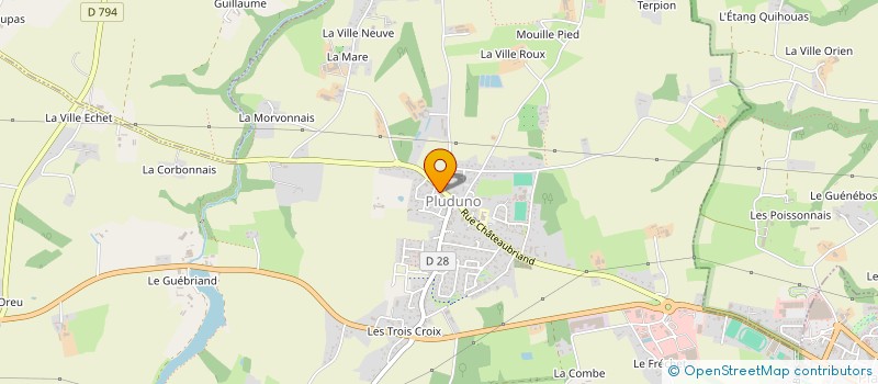 localisation de l'entreprise MADAME YVONNE QUERE  PLUDUNO