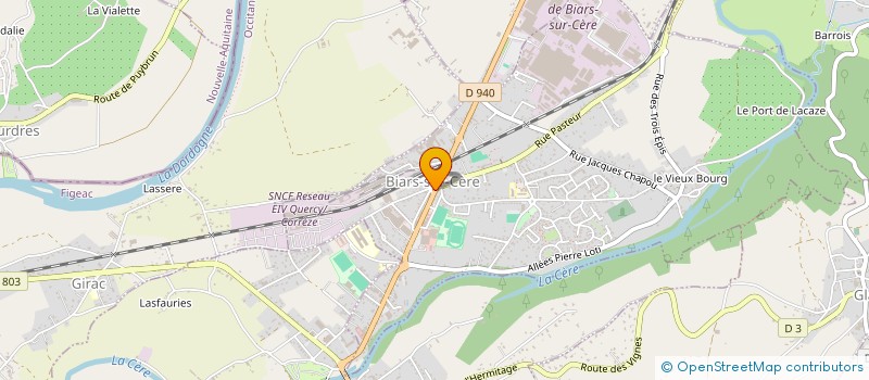 localisation de l'entreprise MADAME YVONNE REY  BIARS-SUR-CERE