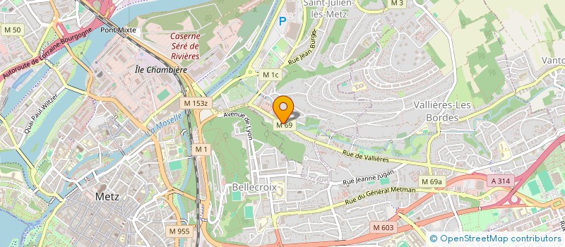 localisation de l'entreprise MADAME YVONNE RIEGER à SAINT-JULIEN-LES-METZ