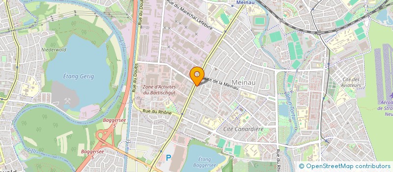 localisation de l'entreprise MADAME YVONNE ROESSEL à STRASBOURG