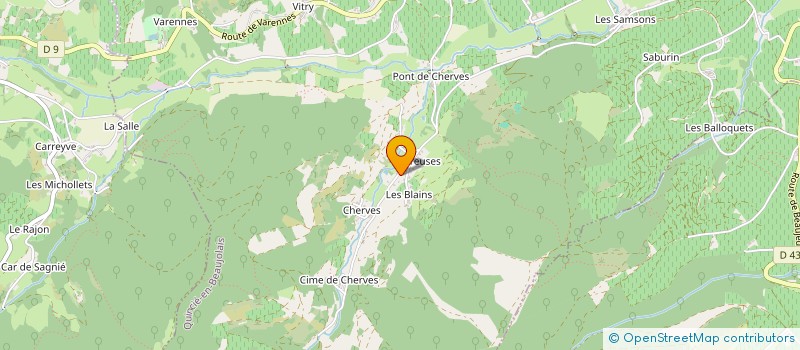 localisation de l'entreprise MADAME YVONNE ROSIER à QUINCIE-EN-BEAUJOLAIS