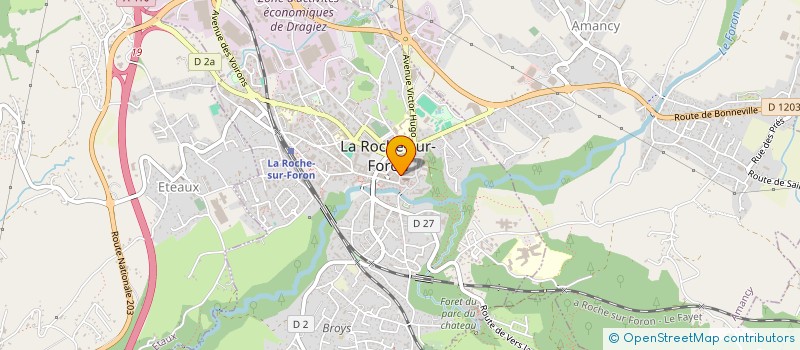 localisation de l'entreprise MADAME YVONNE ROSSET  LA ROCHE-SUR-FORON