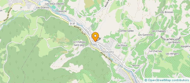 localisation de l'entreprise MADAME YVONNE ROTIVAL à BEAUJEU