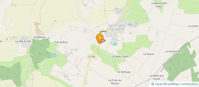 localisation de l'entreprise MADAME YVONNE ROUILLE  LE MENE