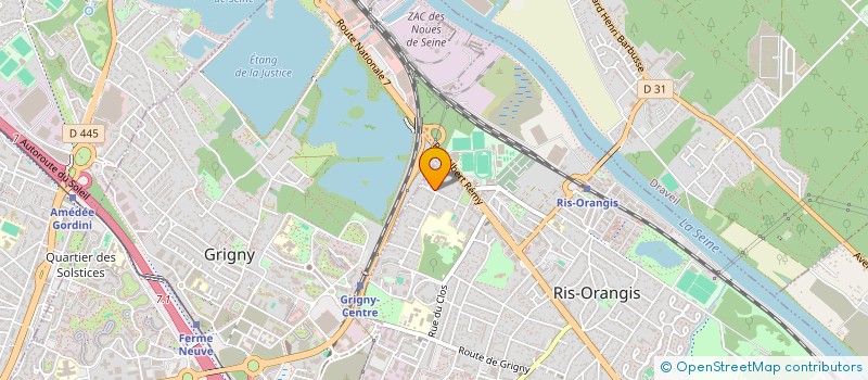 localisation de l'entreprise MADAME YVONNE SADIER  RIS-ORANGIS