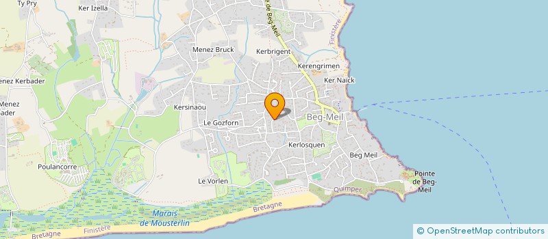 localisation de l'entreprise MADAME YVONNE SANQUER à FOUESNANT