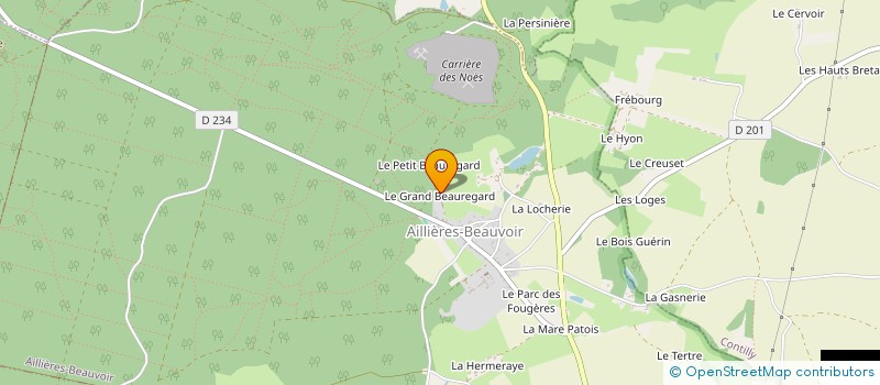 localisation de l'entreprise MADAME YVONNE SCHEP  AILLIERES BEAUVOIR