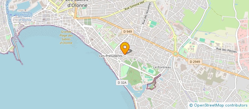 localisation de l'entreprise MADAME YVONNE SCOUR à LES SABLES D'OLONNE