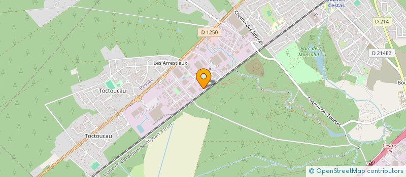 localisation de l'entreprise MADAME YVONNE SOUPOT  CESTAS