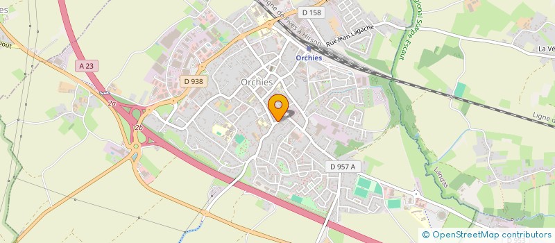 localisation de l'entreprise MADAME YVONNE SUBILLE  ORCHIES