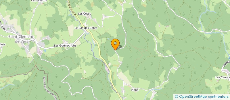 localisation de l'entreprise MADAME YVONNE TERRIER  SAINT BONNET DES BRUYERES