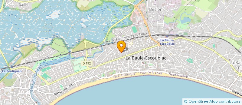 localisation de l'entreprise MADAME YVONNE THOBY à LA BAULE-ESCOUBLAC