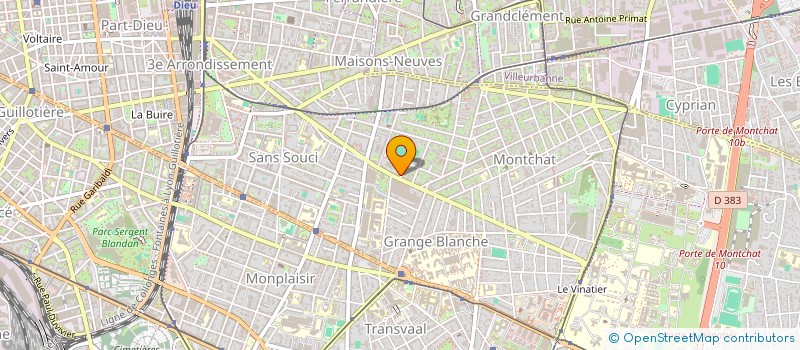 localisation de l'entreprise MADAME YVONNE THOMAS  LYON