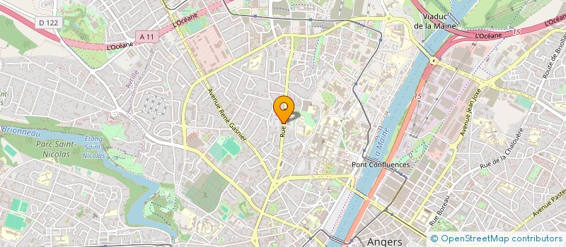 localisation de l'entreprise MADAME YVONNE TREMBLAY à ANGERS