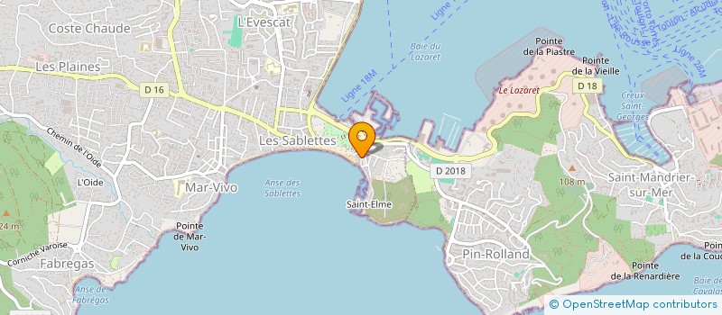 localisation de l'entreprise MADAME YVONNE VAATETE  LA SEYNE-SUR-MER