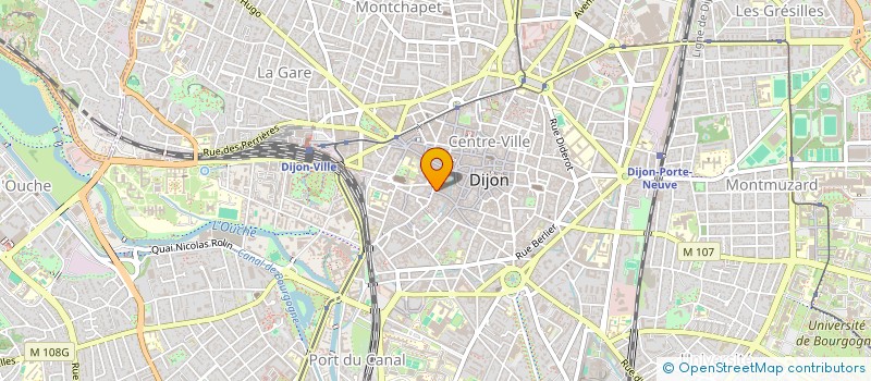 localisation de l'entreprise MADAME YVONNE VAILLON à DIJON