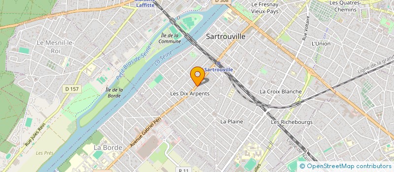 localisation de l'entreprise MADAME YVONNE VIDALIS  SARTROUVILLE