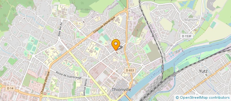 localisation de l'entreprise MADAME YVONNE WOLLER  THIONVILLE