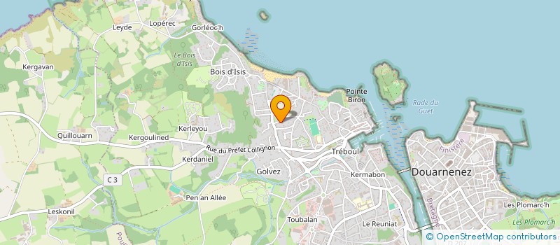 localisation de l'entreprise MADAME YVONNE YOUINOU à DOUARNENEZ