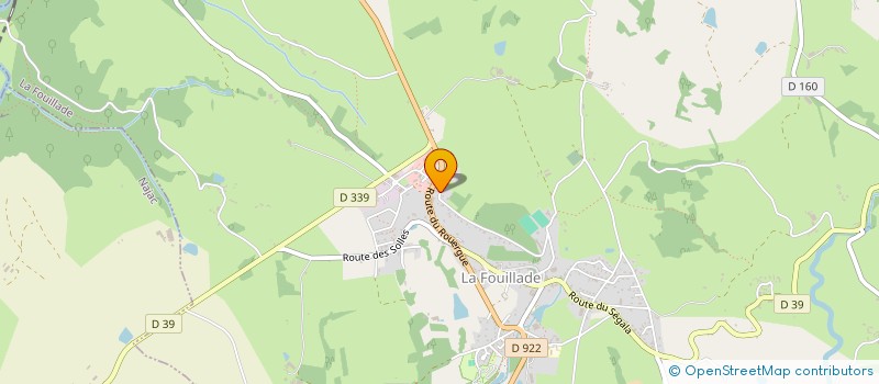 localisation de l'entreprise MADAME YVONNE YVONNE DE GAULLIER  LA FOUILLADE