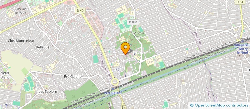 localisation de l'entreprise MADAME ZABAD ABDULLAH IBRAHIM  TREMBLAY-EN-FRANCE