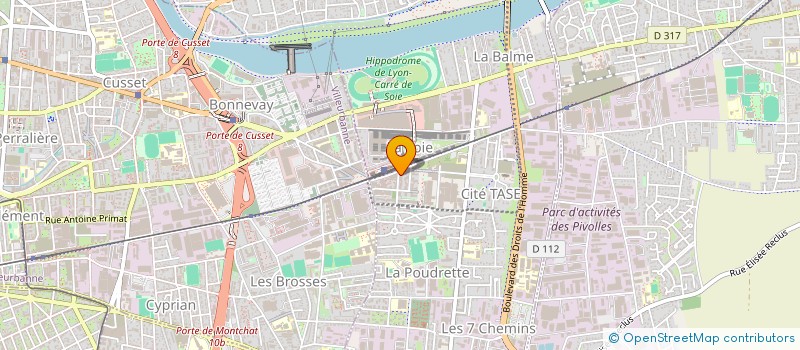 localisation de l'entreprise MADAME ZABIDAT AHAMADA  VAULX-EN-VELIN