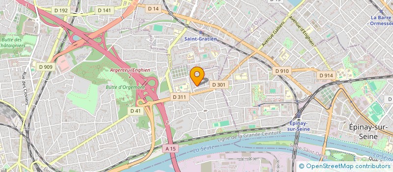 localisation de l'entreprise MADAME ZAGORE JACQUELINE KRENE  ARGENTEUIL