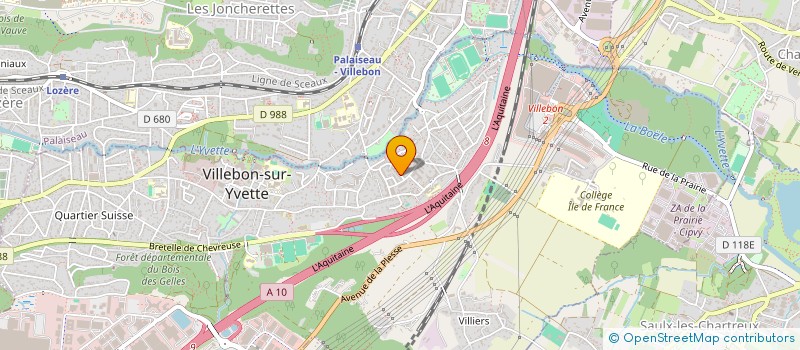 localisation de l'entreprise MADAME ZAHIA DJELLOUL à VILLEBON-SUR-YVETTE