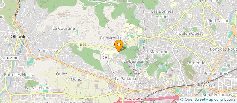 localisation de l'entreprise MADAME ZAHIA GANI  OLLIOULES