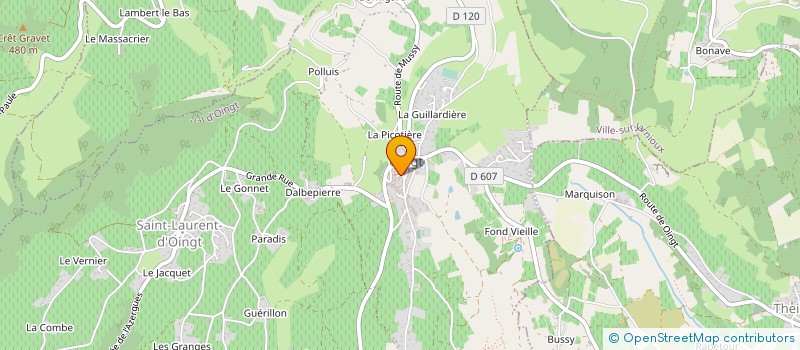 localisation de l'entreprise MADAME ZAHIA MERZOUK  VAL D'OINGT