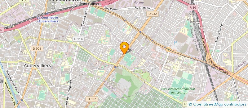 localisation de l'entreprise MADAME ZAHIDA SAAD  AUBERVILLIERS