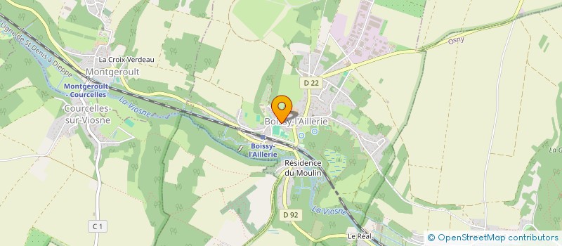 localisation de l'entreprise MADAME ZAHIRA AGOURRAM  BOISSY-L'AILLERIE