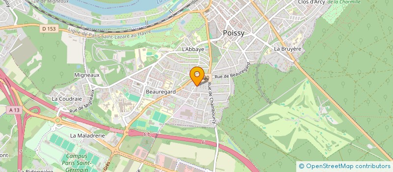 localisation de l'entreprise MADAME ZAHIRA TARIKI  POISSY