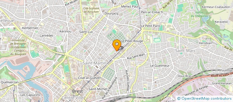 localisation de l'entreprise MADAME ZAHOUA AIT KACI ARAB à BREST