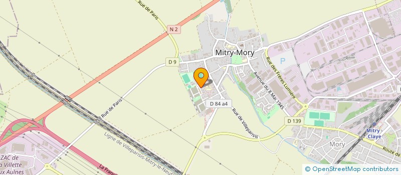 localisation de l'entreprise MADAME ZAHRA AKHTARI  MITRY-MORY