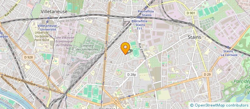 localisation de l'entreprise MADAME ZAHRA BESSAA - HOUACINE à PIERREFITTE-SUR-SEINE