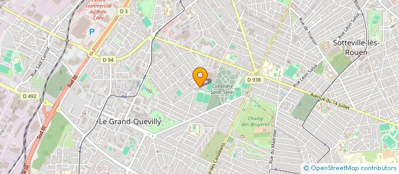 localisation de l'entreprise MADAME ZAHRA BOUHOUT  LE PETIT-QUEVILLY